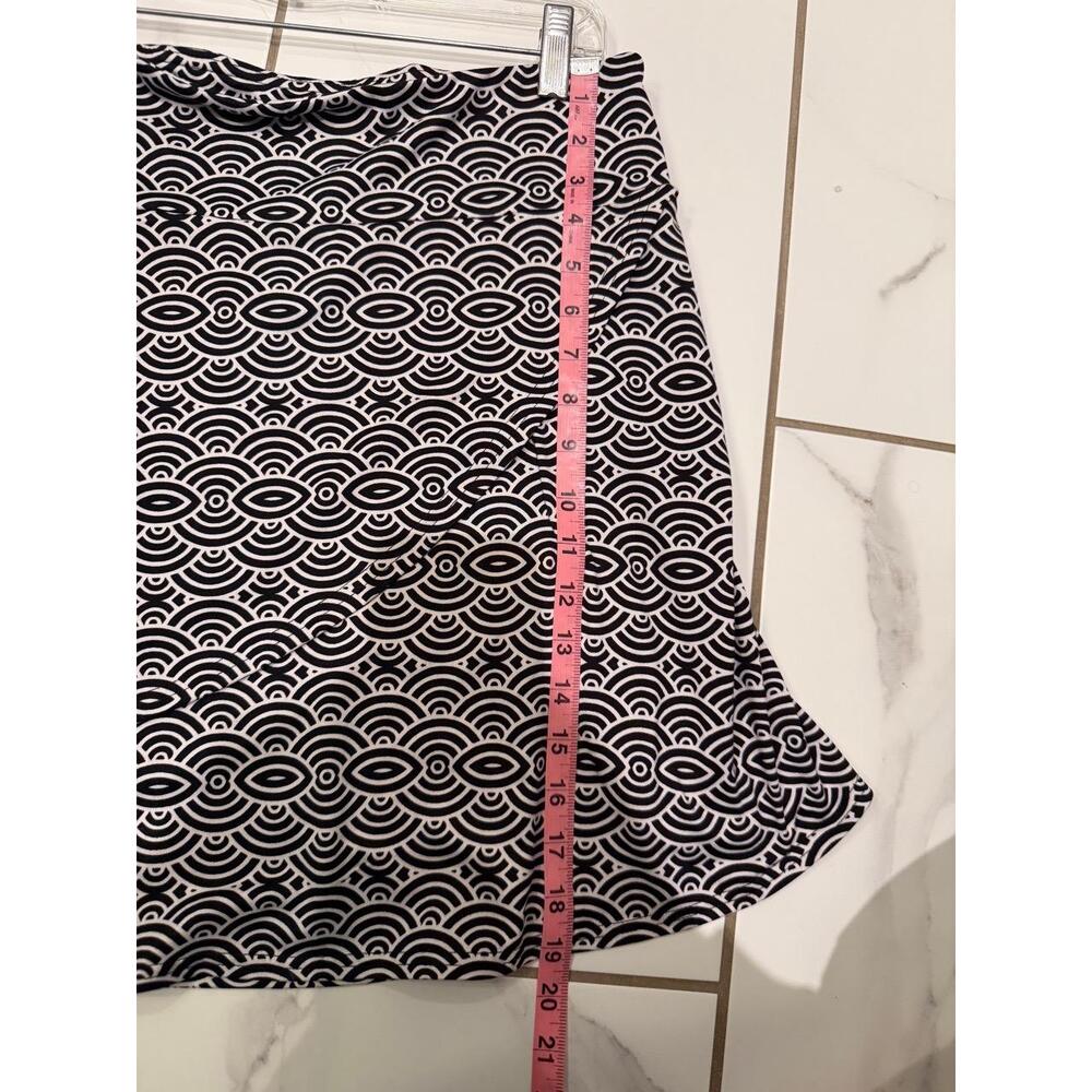 SOYBU Skirt Womens Size L Black White Pattern - Picture 7 of 8